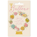 Tilda Creating Memories Spring Fabric-Covered Buttons, 10 pc (10mm & 12mm)
