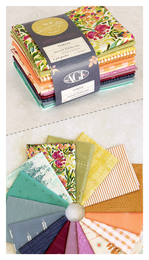 AGF Sewcialite – Thrive Edition Fat Quarter Bundle (16 FQs)