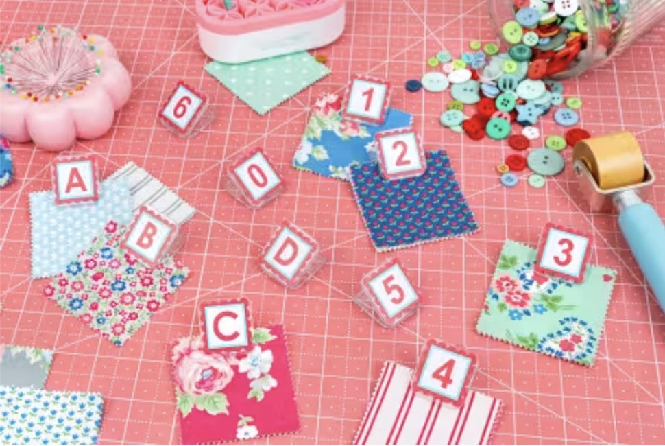 Pink AlphaClippies® Specialty Marking Clips by It's Sew Emma
