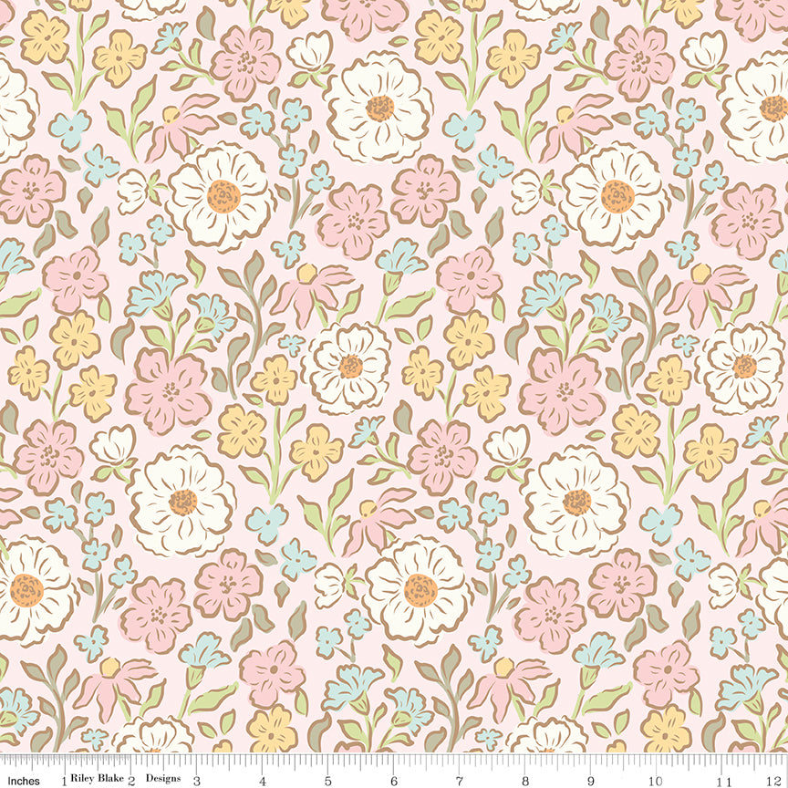 Little Posies Fat Quarter Bundle, 21 Pieces | Cayla Naylor for Riley Blake Designs