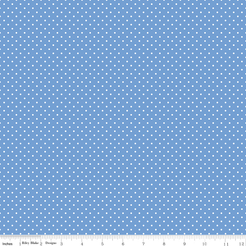 Swiss Dots – Blueberry – Riley Blake Designs – Quilting Cotton Fabric (FQ, HY or Yard)