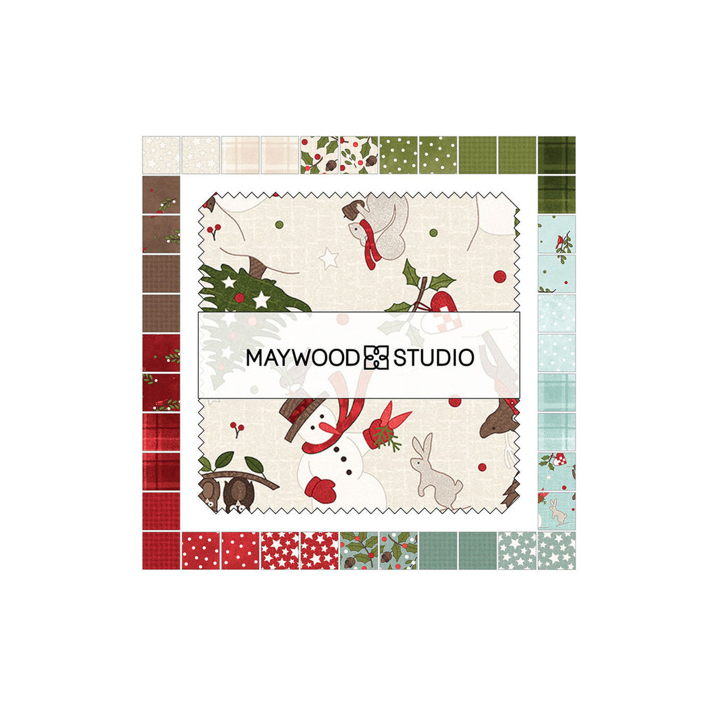 Snowtop Mountain Flannel by Bonnie Sullivan for Maywood Studio — 5" Charm Pack (42 pieces)