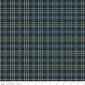 Riley Blake Designs | Flannel Cretaceous Plaid Navy