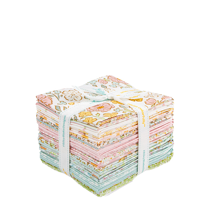 Little Posies Fat Quarter Bundle, 21 Pieces | Cayla Naylor for Riley Blake Designs