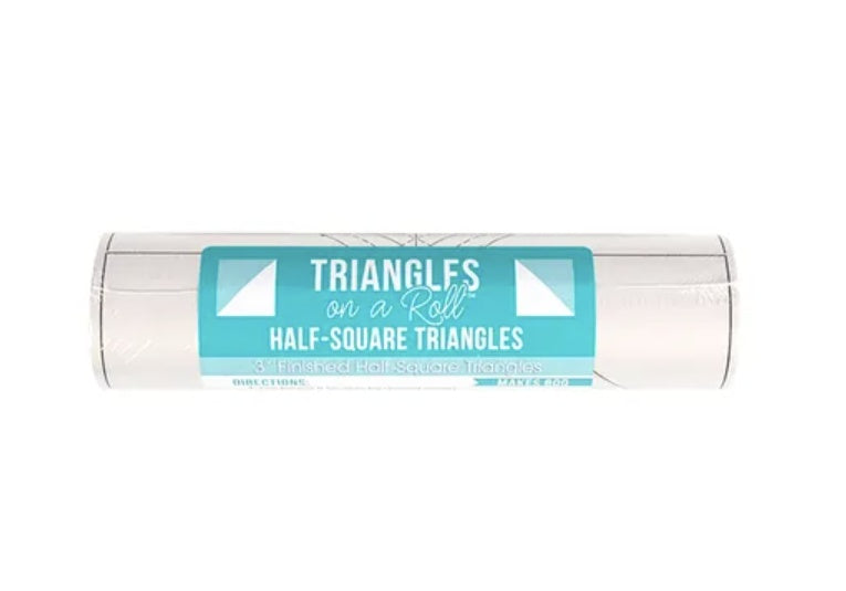 Triangles on a Roll — 3" Half Square Triangles — by It's Sew Emma!