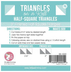 Triangles on a Roll — 3" Half Square Triangles — by It's Sew Emma!