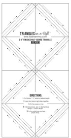 Triangles on a Roll — 2.5" Half Square Triangles — by It's Sew Emma!