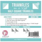 Triangles on a Roll — 2.5" Half Square Triangles — by It's Sew Emma!