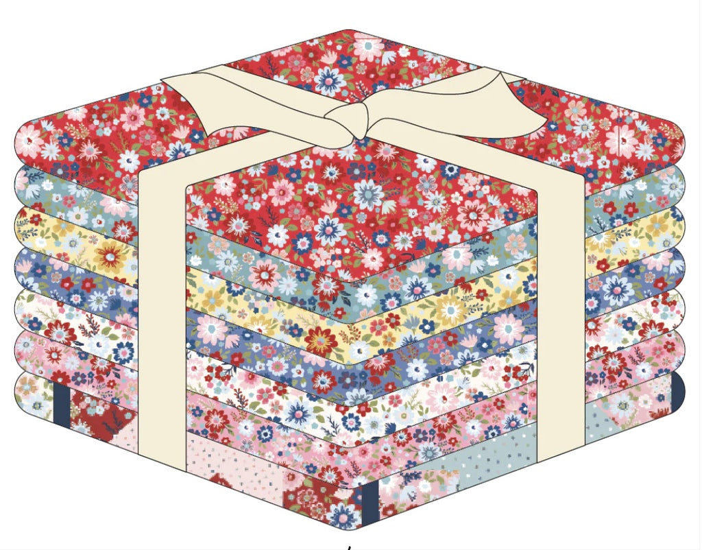 Poppie Cotton — Hip Hip Hooray Liberty by Lori Woods - Fat Quarter Bundle 7 Prints