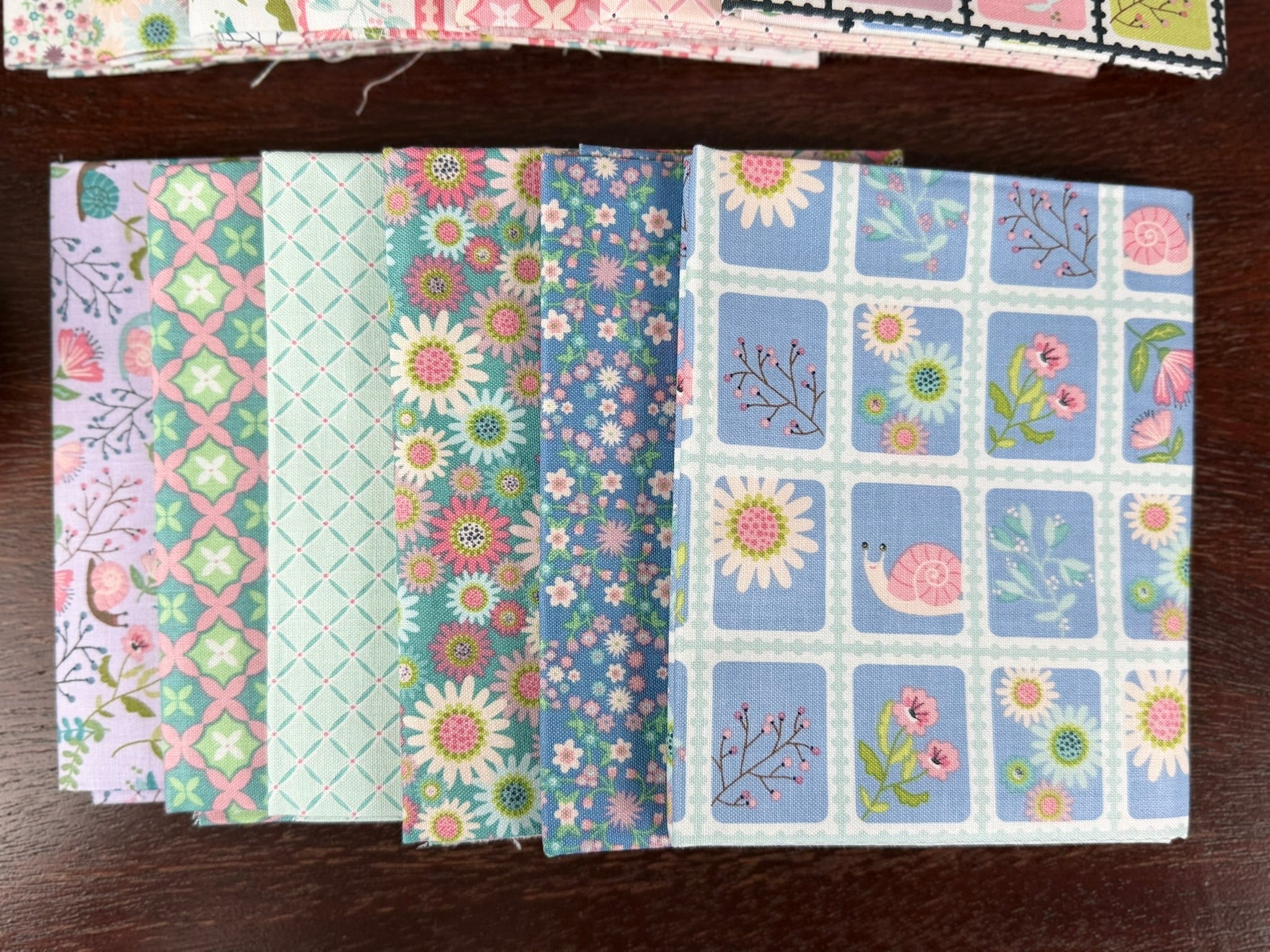 Le Petit Escargot by Lori Woods for Poppie Cotton — 18-Piece Fat Quarter Bundle