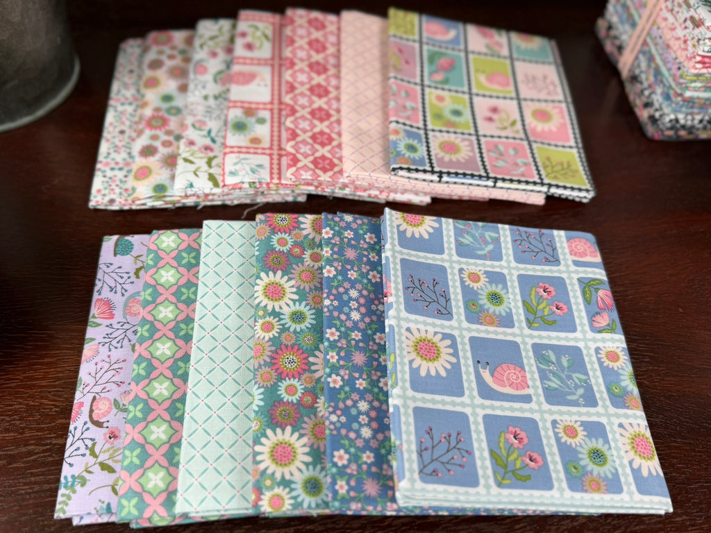 Le Petit Escargot by Lori Woods for Poppie Cotton — 18-Piece Fat Quarter Bundle