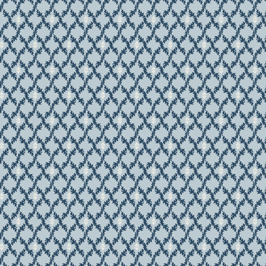 Poppie Cotton — Lakeland Blues — Half Yard Bundle — 9 Prints — by Samantha Walker