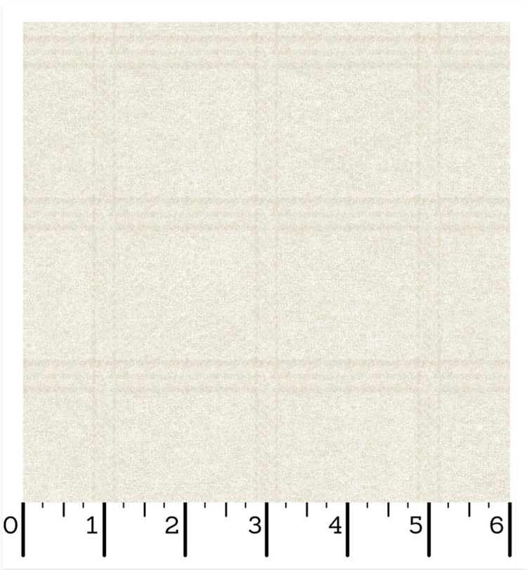 Woolies Flannel Tartan Grid — Cream | Bonnie Sullivan | Maywood Studio