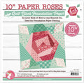 10" Quilt Block Foundation Paper – Paper Roses | Lori Holt | It’s Sew Emma | Paper Piecing | ISE‑7021