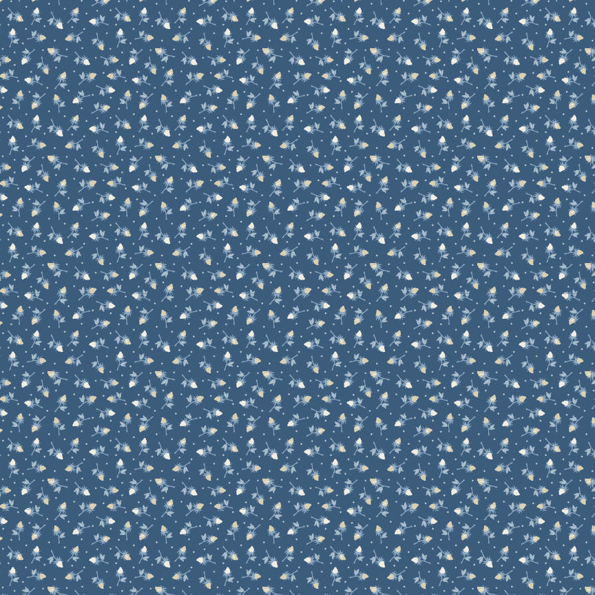 Poppie Cotton — Lakeland Blues — Half Yard Bundle — 9 Prints — by Samantha Walker