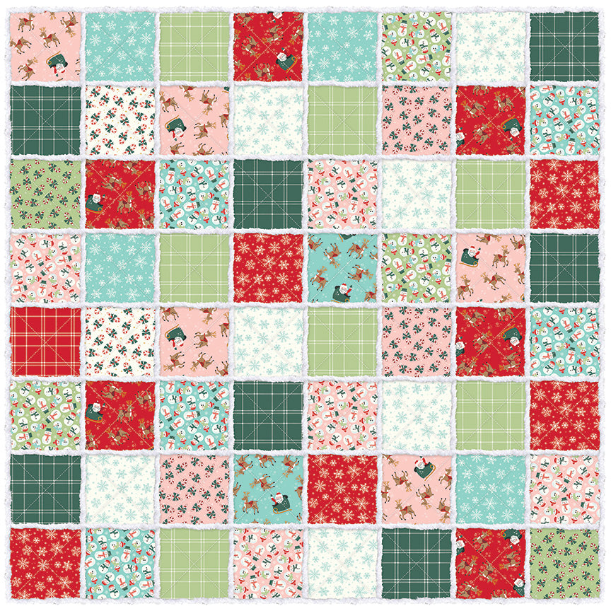 The North Pole 10" Stacker -  42 pcs - Riley Blake Designs - Christmas Flannel