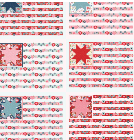 Poppie Cotton — Hip Hip Hooray Liberty by Lori Woods - Fat Quarter Bundle 7 Prints