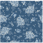 Poppie Cotton — Lakeland Blues — Fat Quarter Bundle — 9 Prints — by Samantha Walker