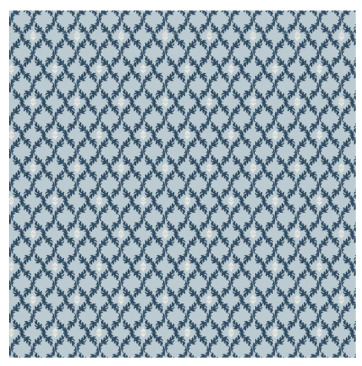 Poppie Cotton — LEAFY DIAMONDS MEDIUM - Lakeland Blues by Samantha Walker