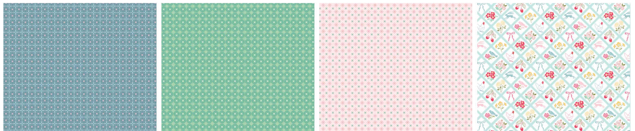 Poppie Cotton — Rosy Cheeks — by Lori Woods - Fat Quarter Bundle — 24 pcs