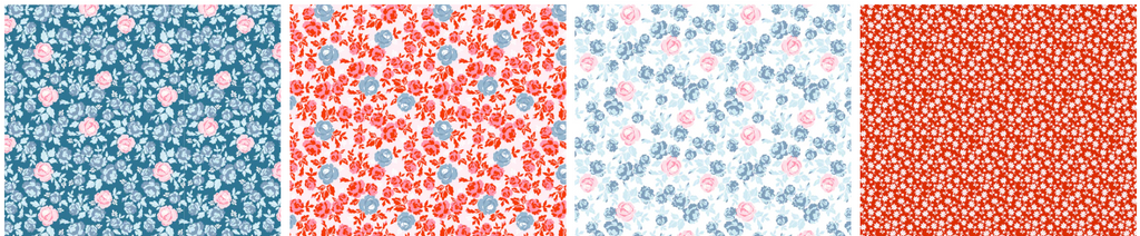 Poppie Cotton — Elise — Fat Quarter Bundle — 16 pcs — by Terri Henson