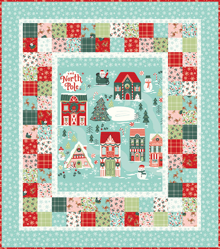 The North Pole 10" Stacker -  42 pcs - Riley Blake Designs - Christmas Flannel