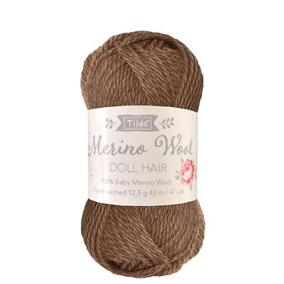 Tilda- Yarn for Doll Hair Brown