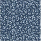 Elegant Rose Dark  Poppie Cotton Lakeland Blues  Quilting Cotton Fabric (FQ (20x22), HY, or Yard)