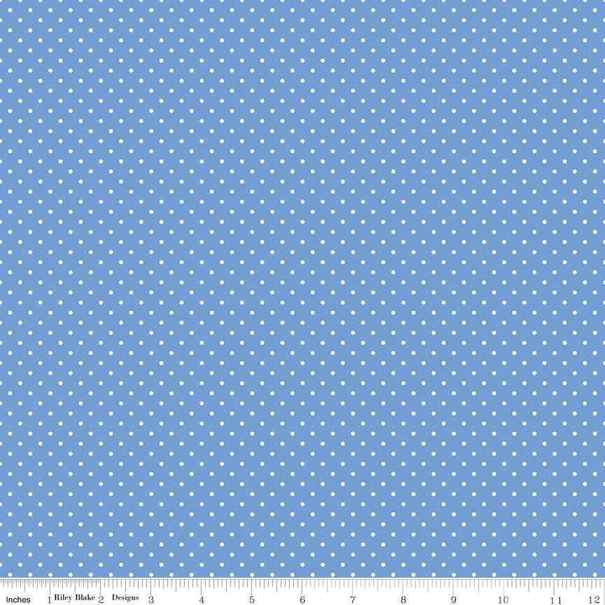Swiss Dots - Blueberry  Riley Blake Designs  Fat Quarter, Half Yard or Yard