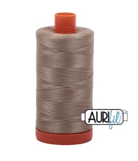 Aurifil 50wt Cotton Thread  2325 Linen  1422 yd Spool  Quilting & Piecing Thread