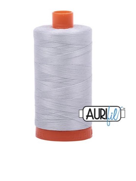 Aurifil 50wt Cotton Thread  2600 Dove  1422 yd Spool  Quilting & Piecing Thread