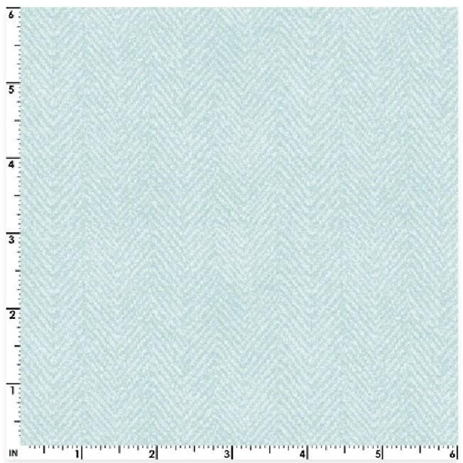 Little Lambies Woolies Flannel Herringbone  Aqua | Bonnie Sullivan for Maywood Studio
