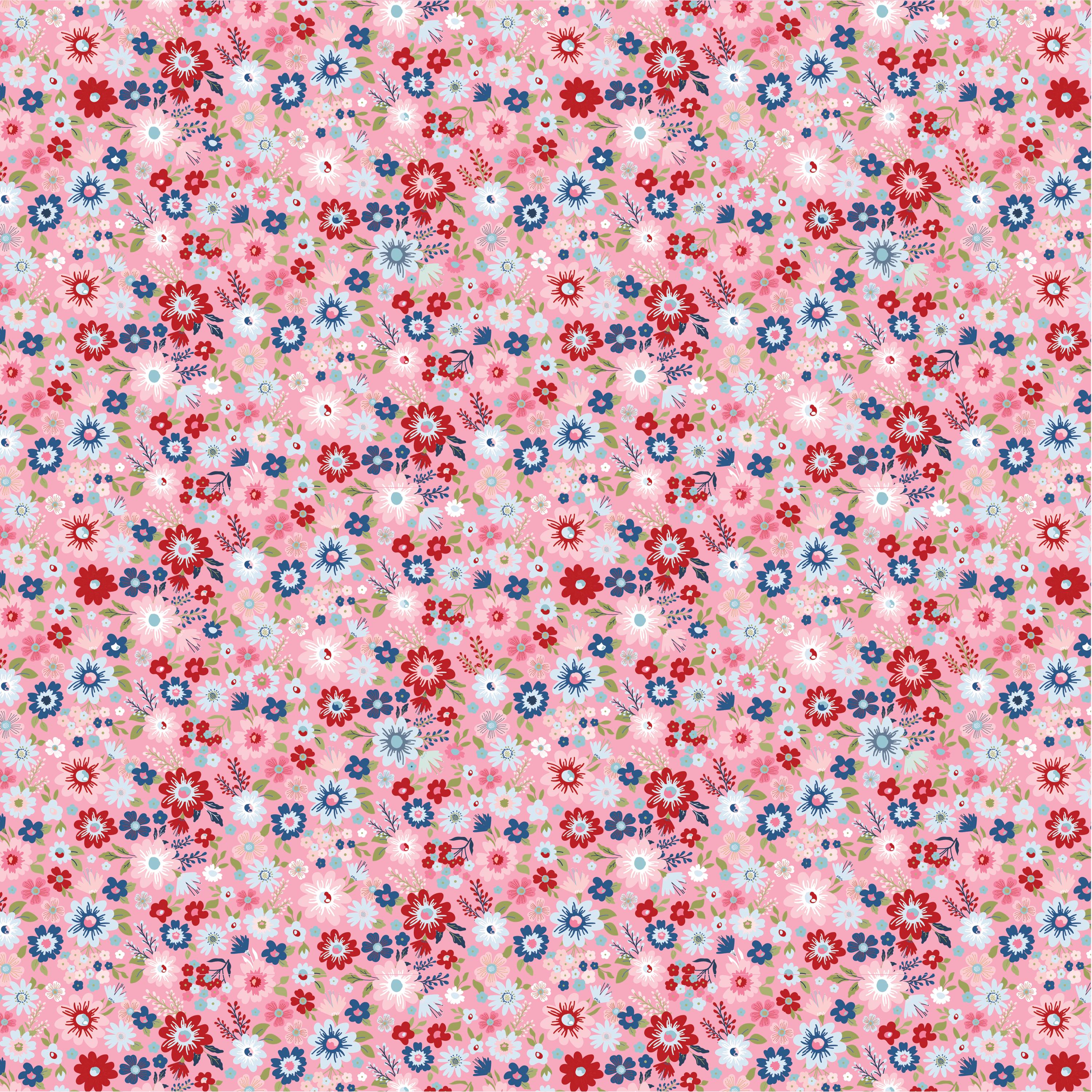 Hip Hip Hooray Liberty  Fat Quarter  Poppie Cotton Quilting Fabric