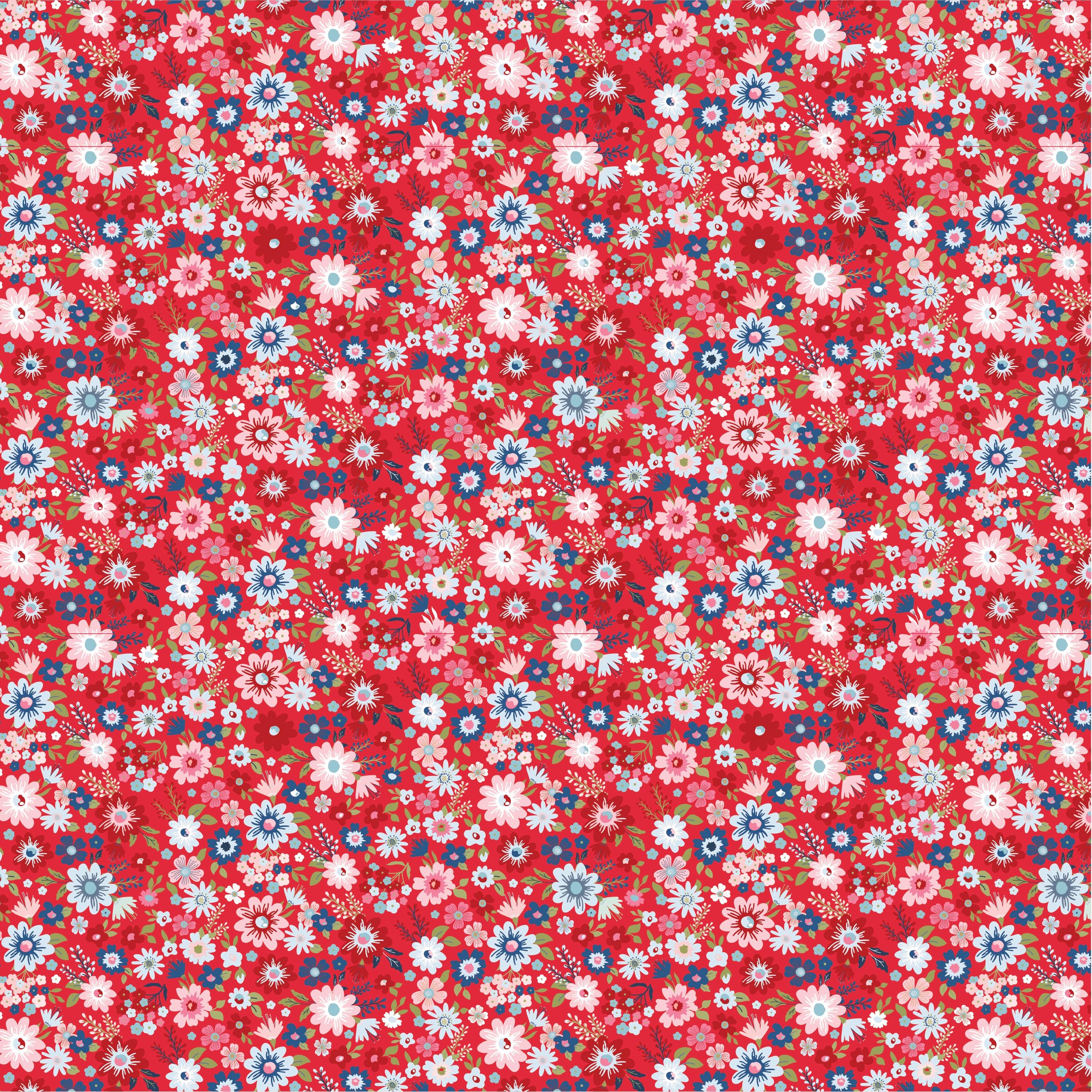 Hip Hip Hooray Liberty  Fat Quarter  Poppie Cotton Quilting Fabric
