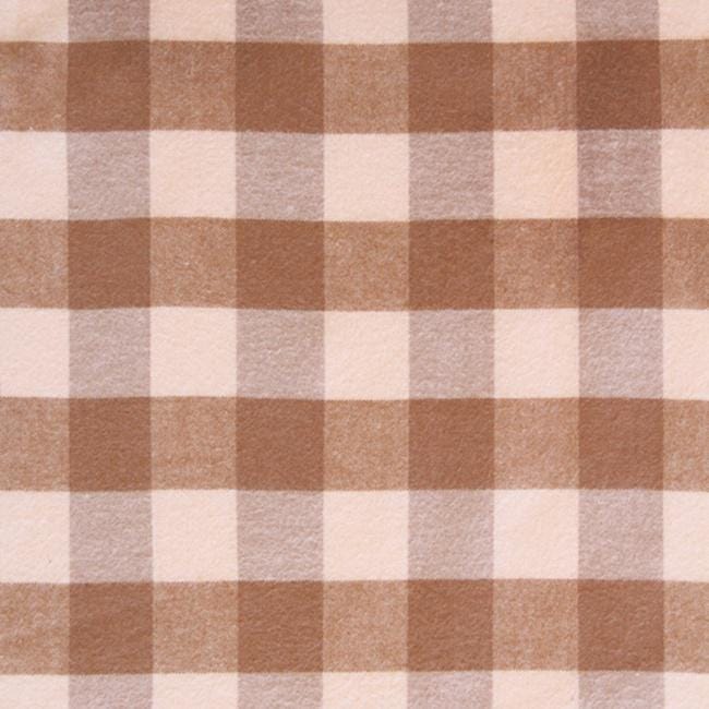 AGF Highlands Flannel  Buffalo Plaid Mini Mocha | Yarn Dyed Double Brushed Cotton Flannel | 200gsm | 43/44"