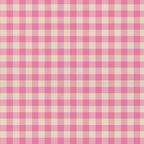 Bubblegum Pink Gingham Fabric from Picnic Wovens by Suzy Quilts for Art Gallery Fabrics  Yarn Dyed Woven - 100% Premium Cotton - 57/58"
