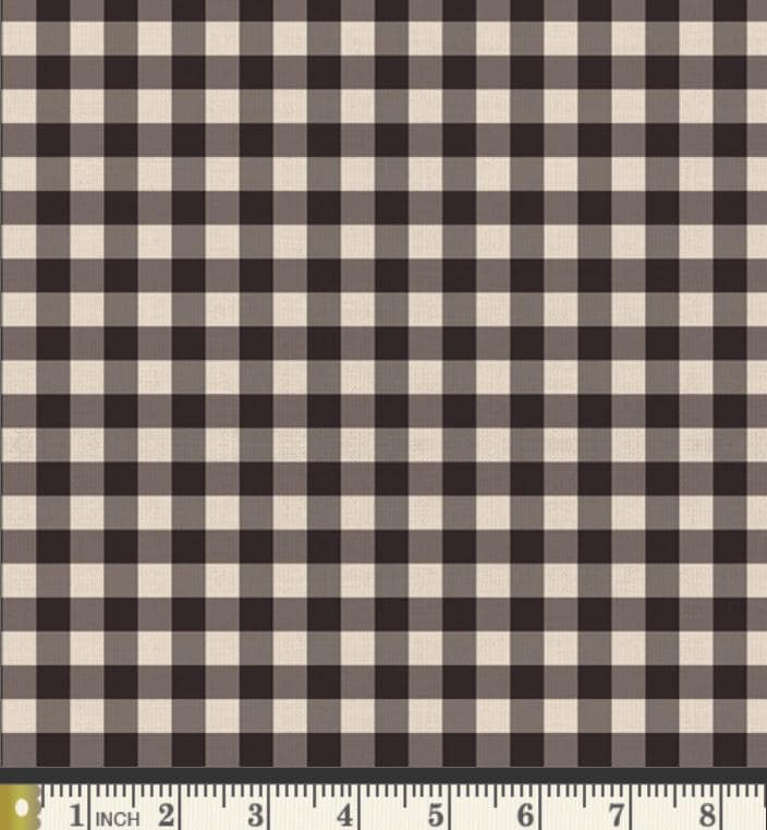 Yarn Dyed Woven Gingham in Licorice from Picnic Wovens by Suzy Quilts for Art Gallery Fabrics  100% Cotton - 57/58"