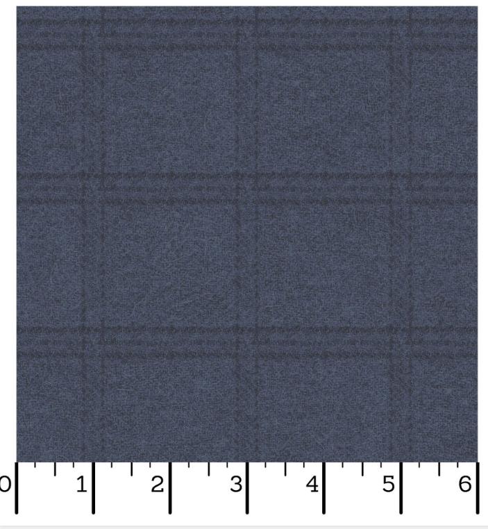 Woolies Flannel Tartan Grid  Navy | Bonnie Sullivan | Maywood Studio
