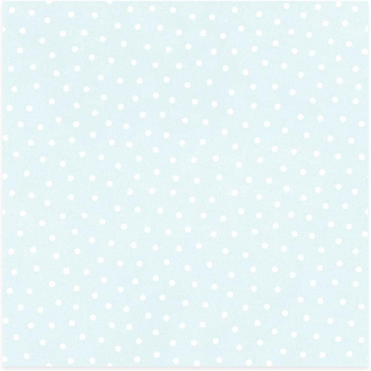 Little Lambies Woolies Flannel  Polka Dots  Light Aqua/White | Bonnie Sullivan for Maywood Studio