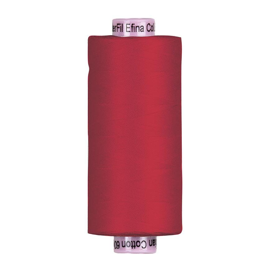 Confetti Cotton Thread Riley Red  60wt Egyptian Cotton  1500 yd Spool  Riley Blake Designs