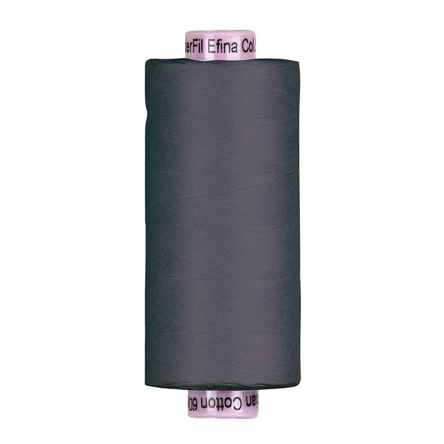 Thread - Confetti Cotton  60wt  Charcoal  1500 yd Spool  Riley Blake Designs