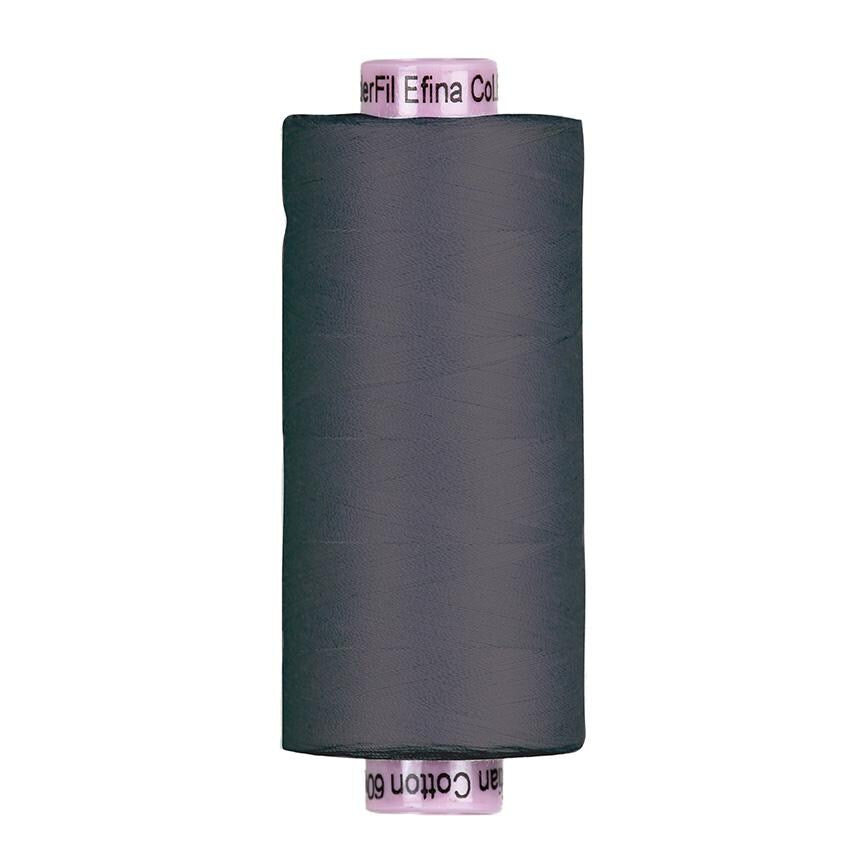 Thread - Confetti Cotton  60wt  Charcoal  1500 yd Spool  Riley Blake Designs