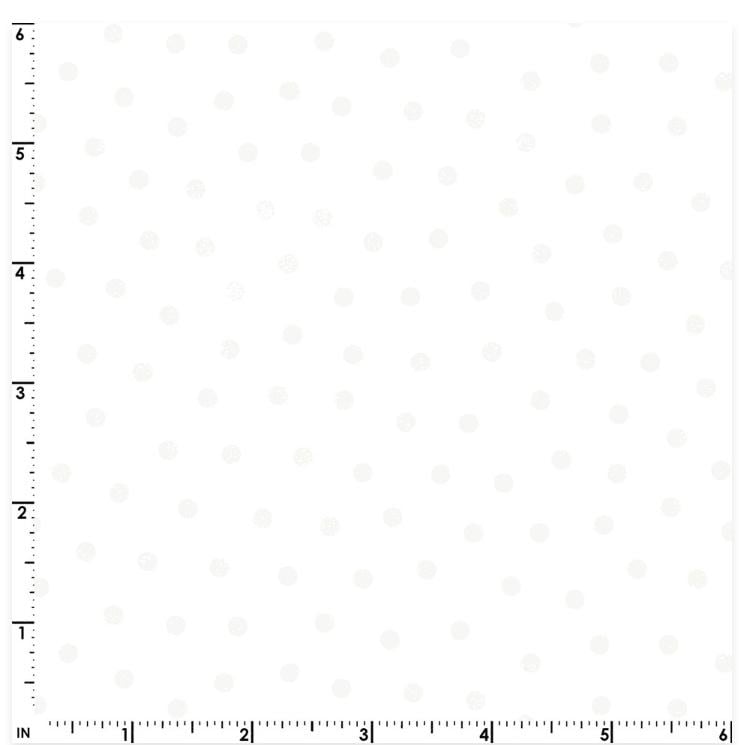 Little Lambies Woolies Flannel  White with Gray Polka Dots | Bonnie Sullivan for Maywood Studio