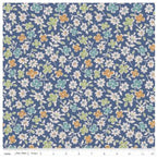 Lori Holt Autumn 107/108" Wide Back  Cosmos Denim Navy  Riley Blake Designs