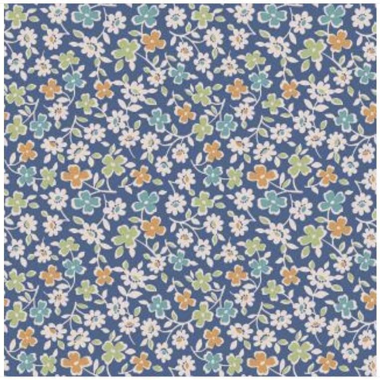 Lori Holt Autumn 107/108" Wide Back  Cosmos Denim Navy  Riley Blake Designs