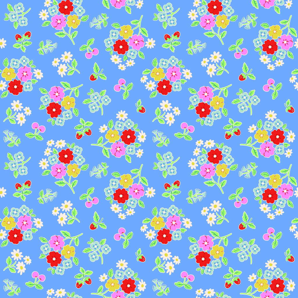 Bluebells & Buttercups Fat Quarter Bundle  Elea Lutz Floral Quilting Cotton Fabric
