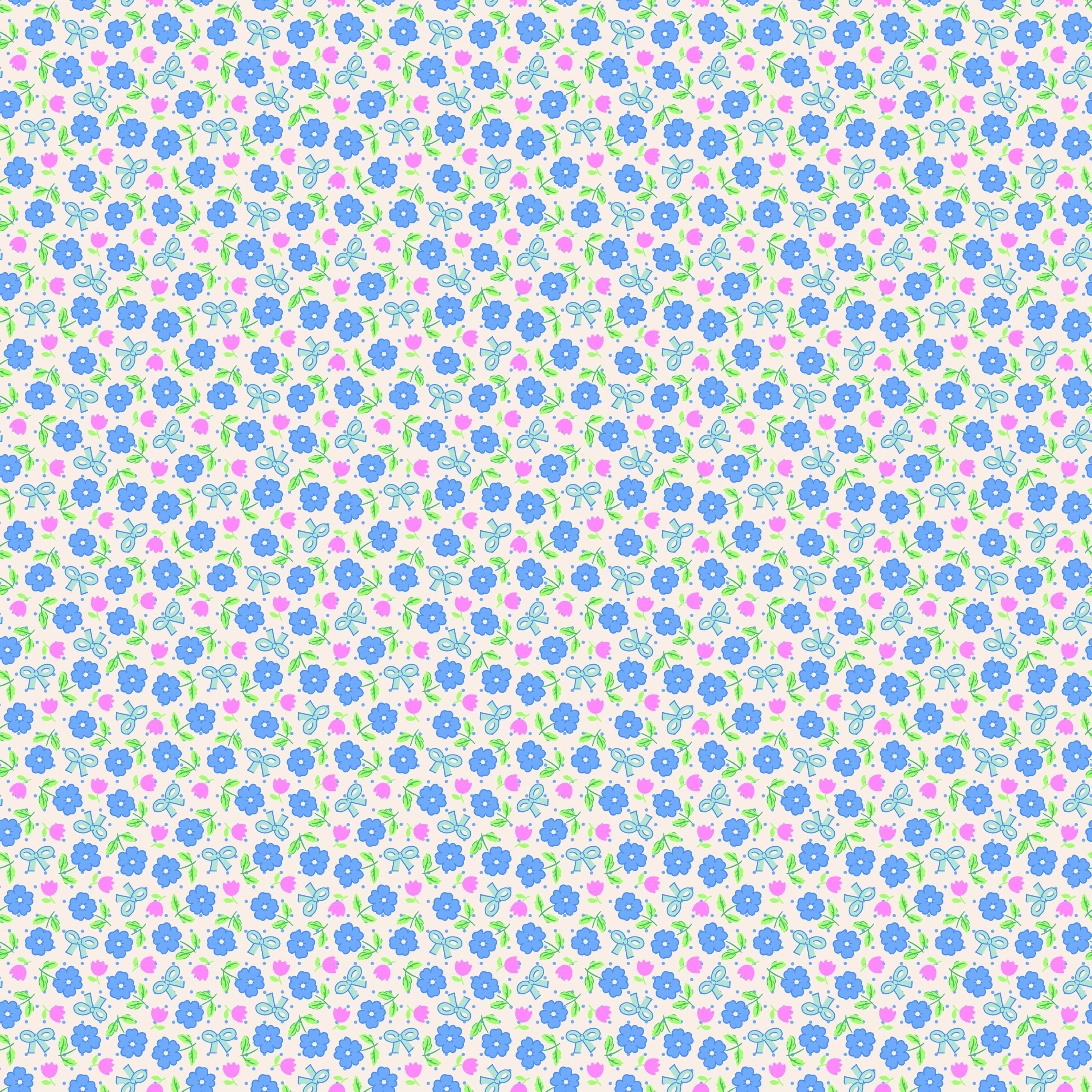 Bluebells & Buttercups Fat Quarter Bundle  Elea Lutz Floral Quilting Cotton Fabric