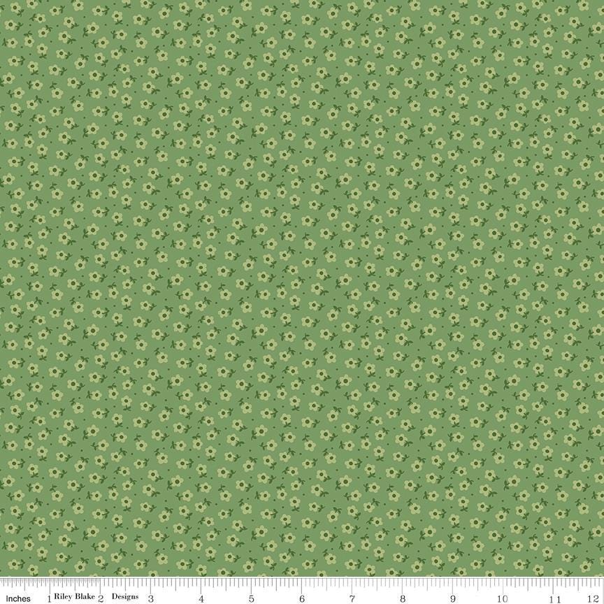 Mercantile Tenderhearted Basil  Lori Holt  Riley Blake Designs Quilting Cotton Fabric  43/44"  Yardage