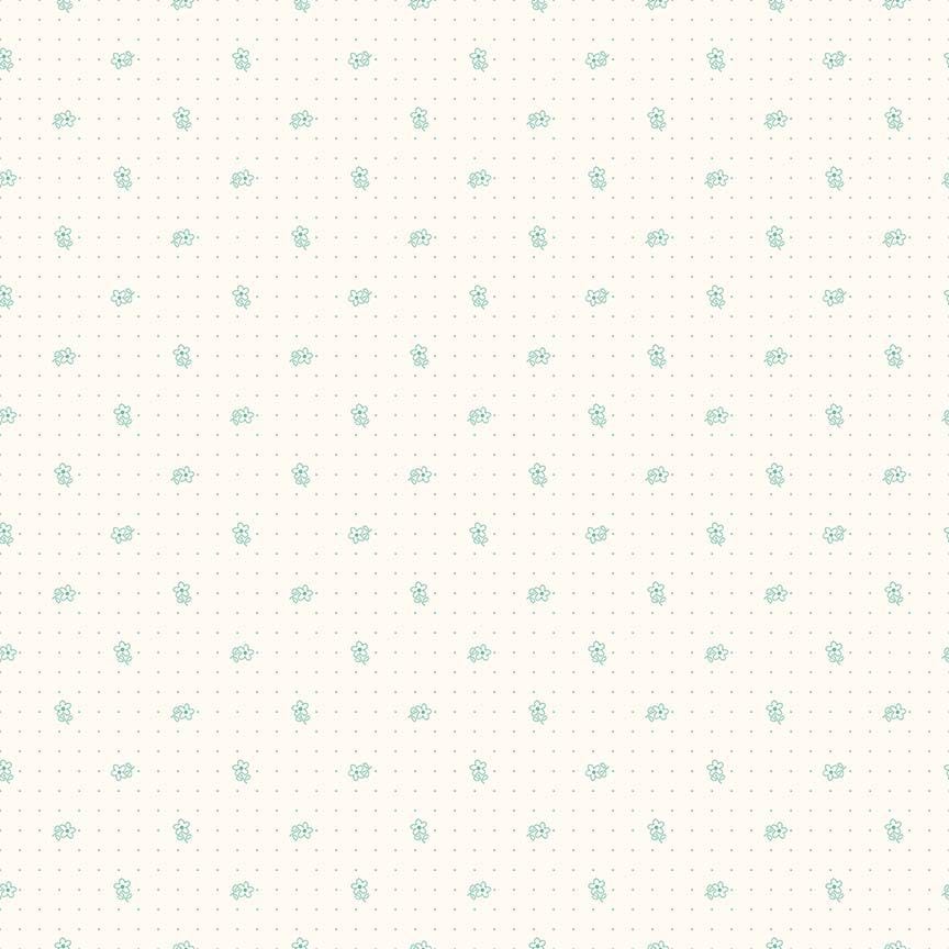 Bee Backgrounds Daisy   Teal  Lori Holt  Riley Blake Designs Quilting Cotton Fabric  43/44"  Yardage