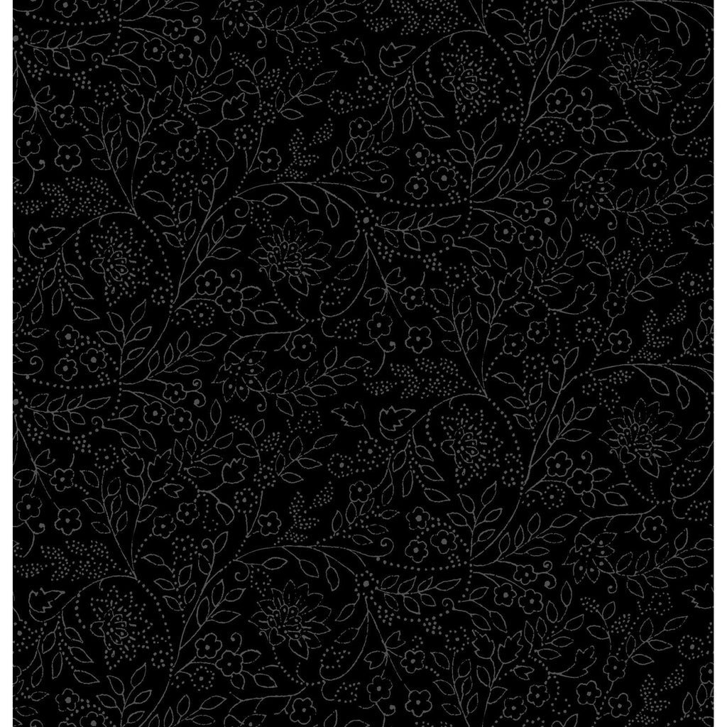 Black Tonal Blender  Solitaire Jasmine by Maywood Studio  Quilting Cotton Fabric by the Yard
